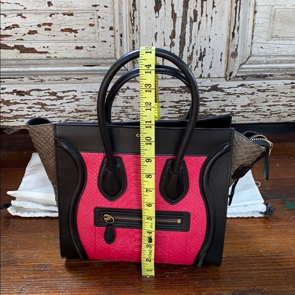 Celine Micro Luggage Python Embossed - Picture 7 of 8